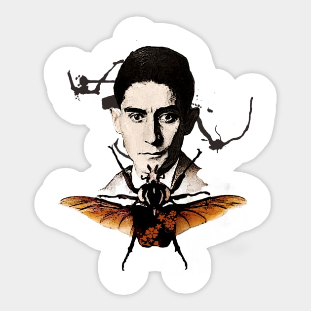 Kafka and the Beetle Sticker by TatianaBS